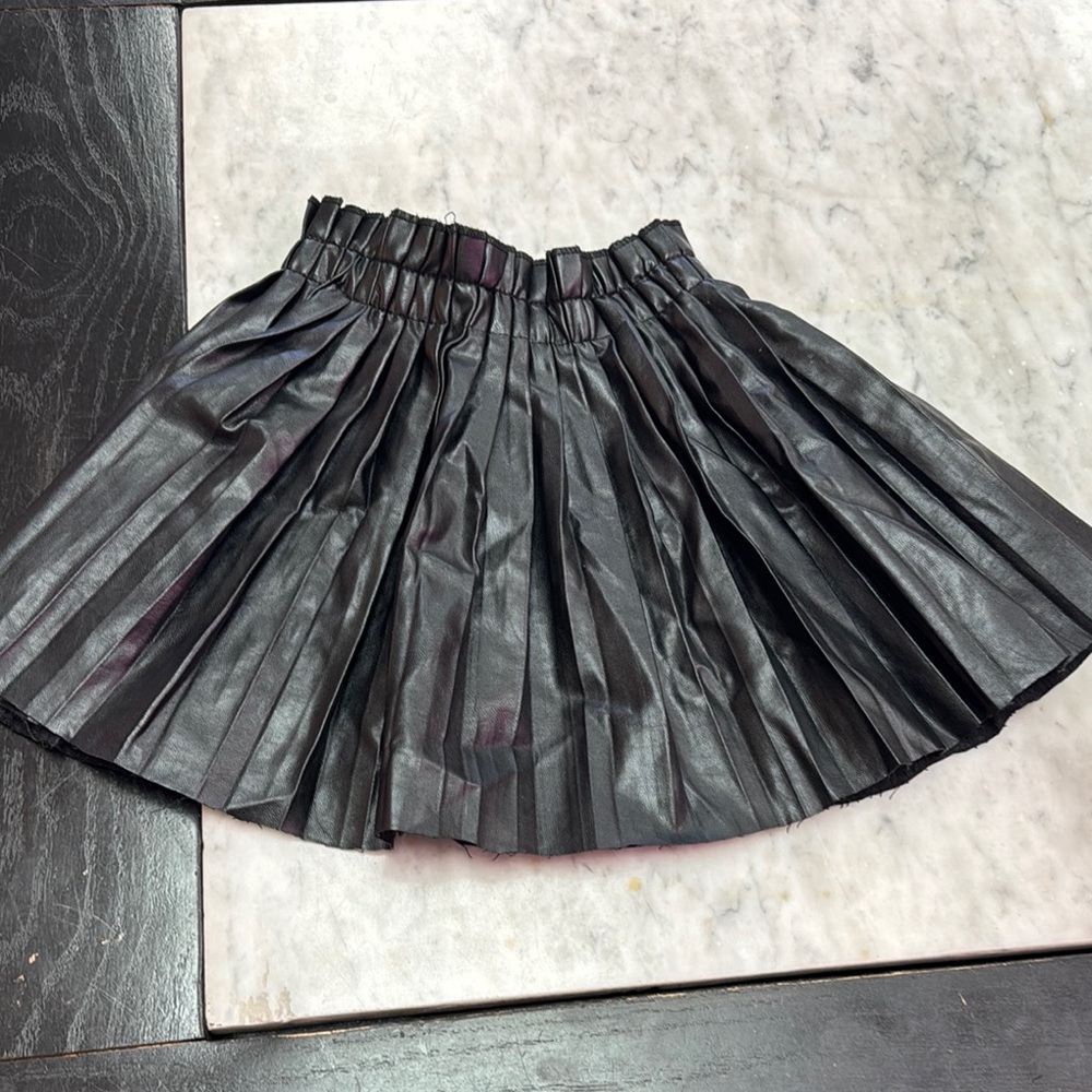 Lola The Boys Gray Pleated Mini Skater Skirt